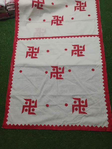 Cotton swastik saree