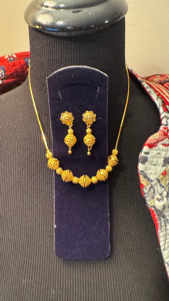 Citigold Goldplated Necklace with Earring Set