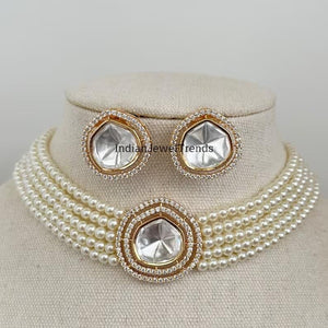 Pearl Polki Kundan necklace
