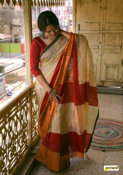 Pure Jute Cotton Saree