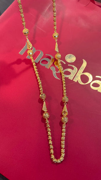 Citigold Goldplated Long Filigree Necklace