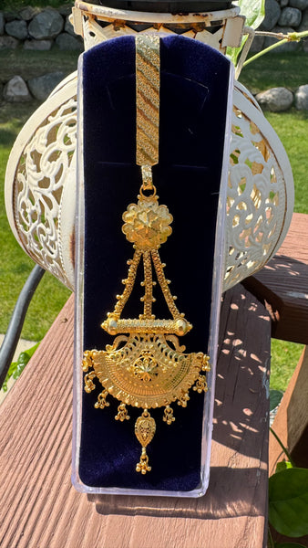 Bengali Citigold Filigree Waist Key Chain- Chabi Challa