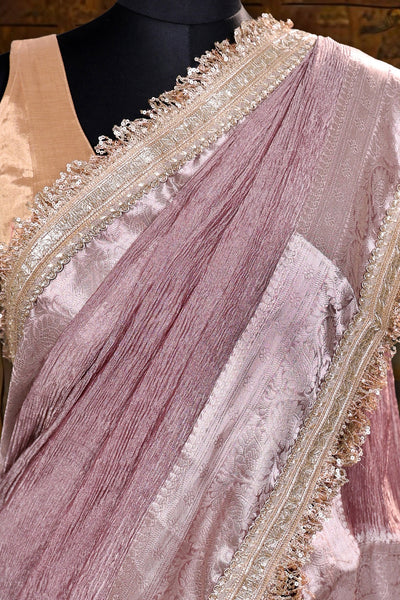 Lavendar Purple Tissue Banarasi