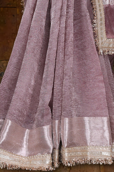 Lavendar Purple Tissue Banarasi
