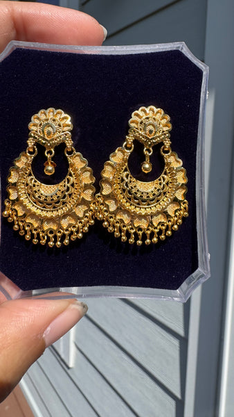 Citigold Gold Plated ChandBali Earrings