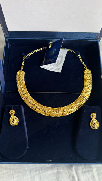 Citigold Gold Plated Necklace with Earrings