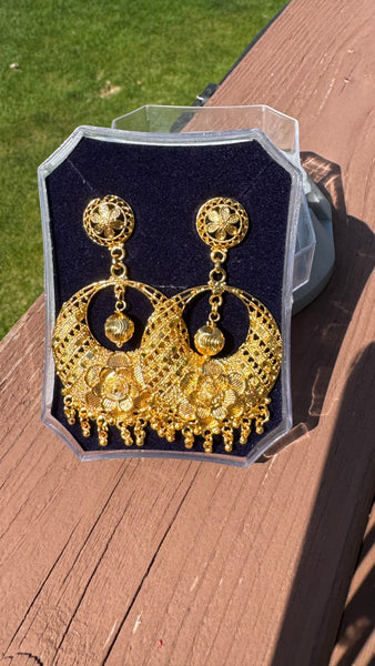 Citigold Gold Plated ChandBali Earrings