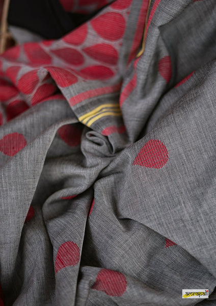 Pure Handloom Cotton Rain Drop Saree