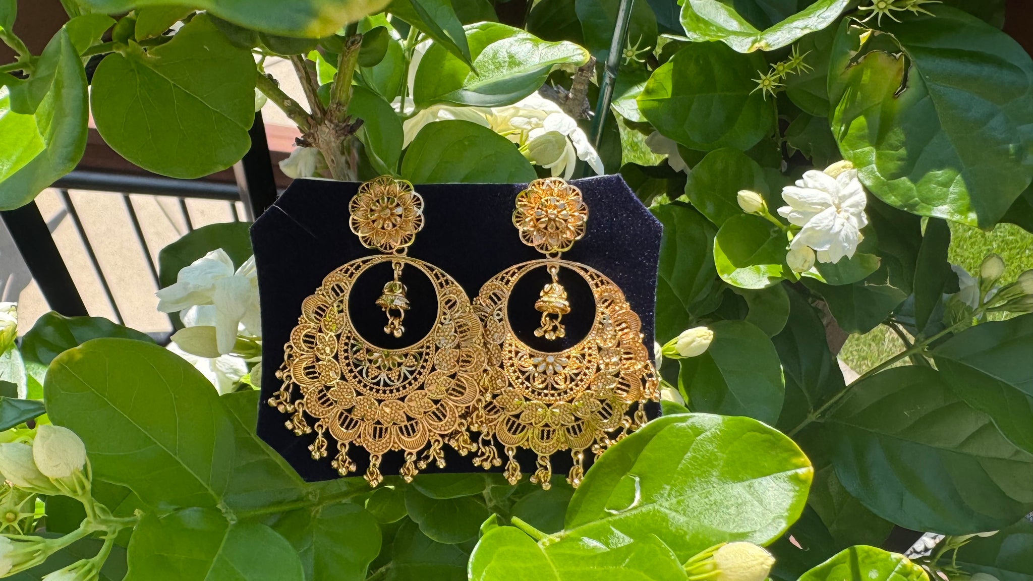 Citigold Gold Plated ChandBali Earrings