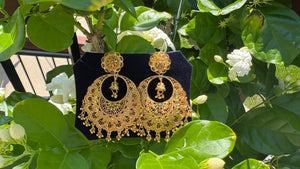 Citigold Gold Plated ChandBali Earrings