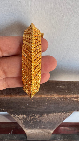 Gold Plated Openable Bangle Bracelet