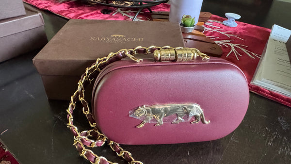 Sabyasachi Inspired Clutch Maroon