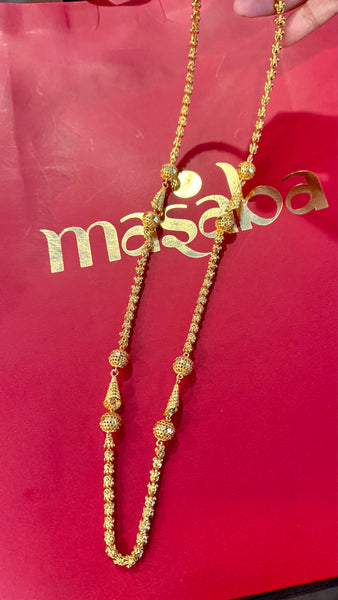 Citigold Goldplated Long Filigree Necklace