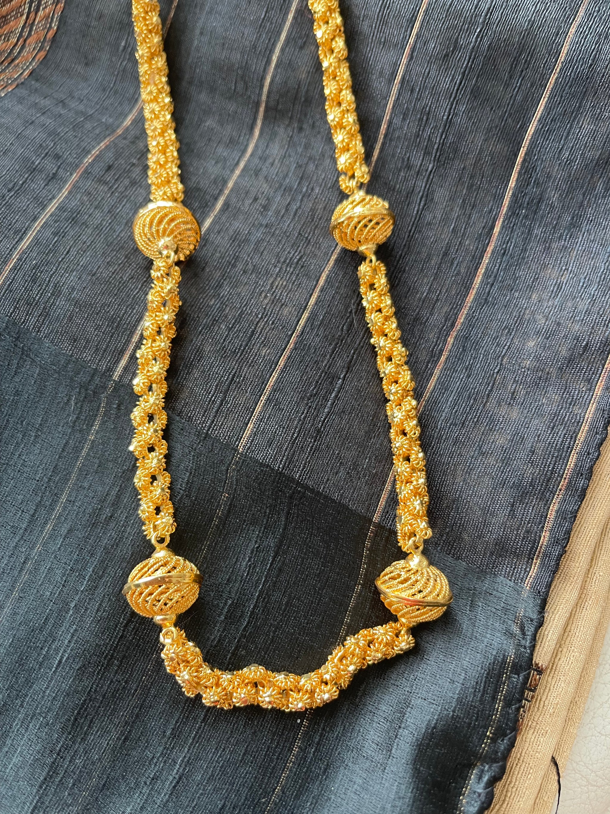 Citigold Gold Plated Long Mob Necklace Chain ShopBollyWear.Com