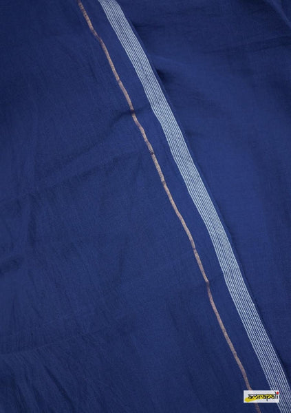 Blue Cotton Handloom saree