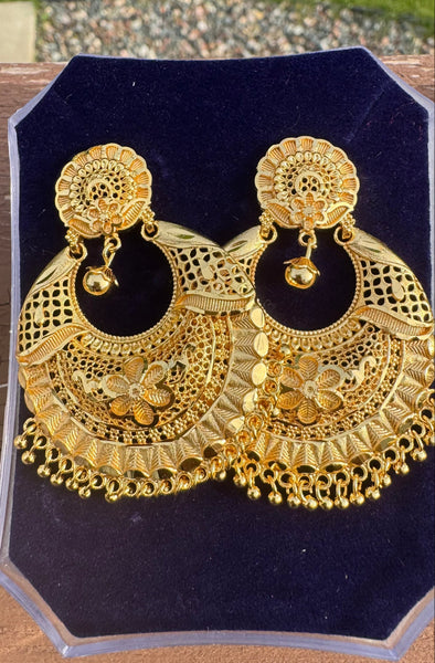 Citigold Gold Plated ChandBaali Earrings