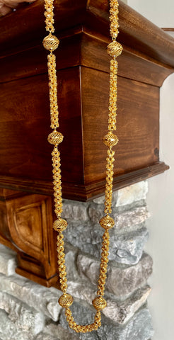 Citigold Gold Plated Long Mob Necklace Chain