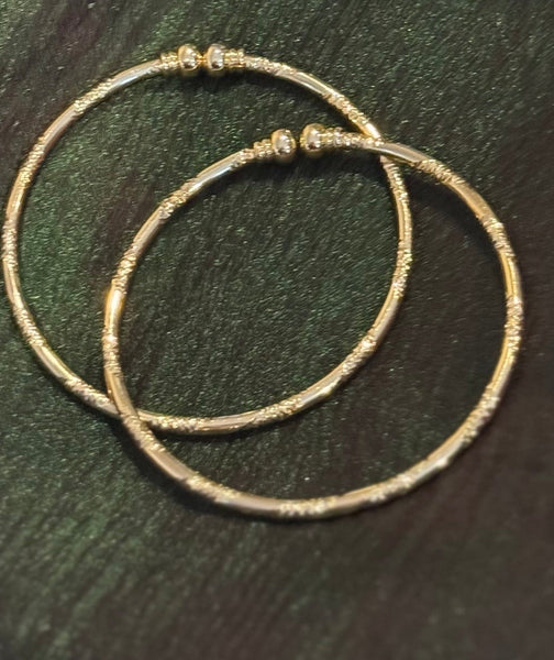 CitiGold Dual Tone Filigree Bangles