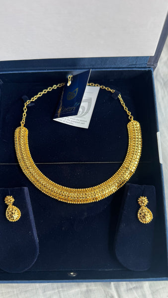 Citigold Gold Plated Necklace with Earrings