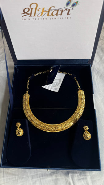 Citigold Gold Plated Necklace with Earrings