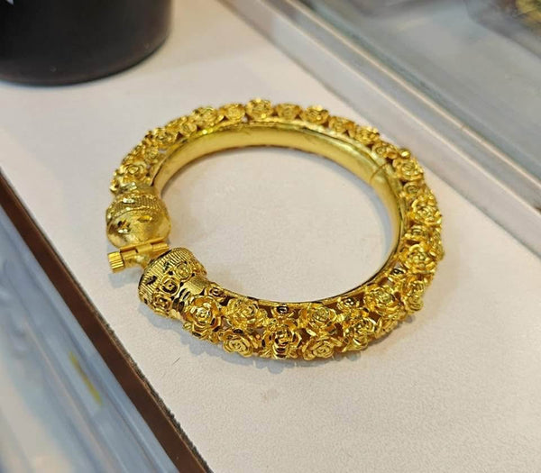 Gold Plated Openable Bangle Bracelet