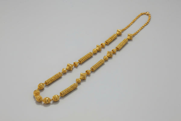 Citigold Goldplated Long Filigree Necklace