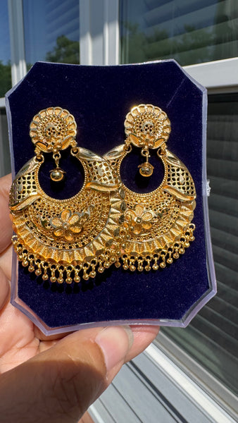 Citigold Gold Plated ChandBaali Earrings