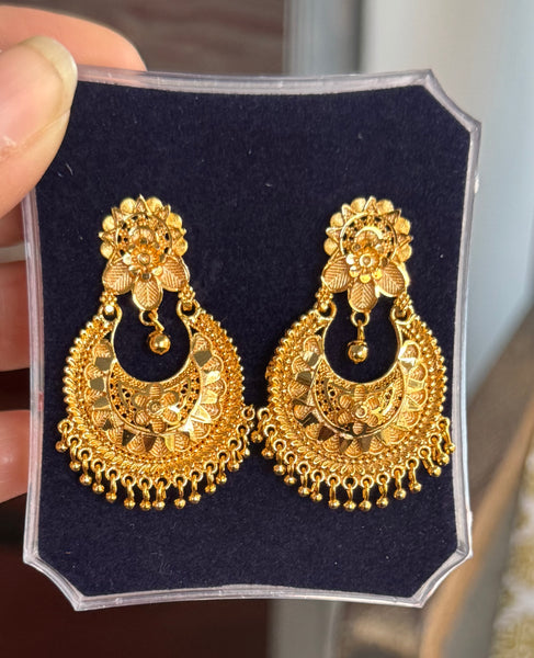 Citigold Gold Plated ChandBali Earrings