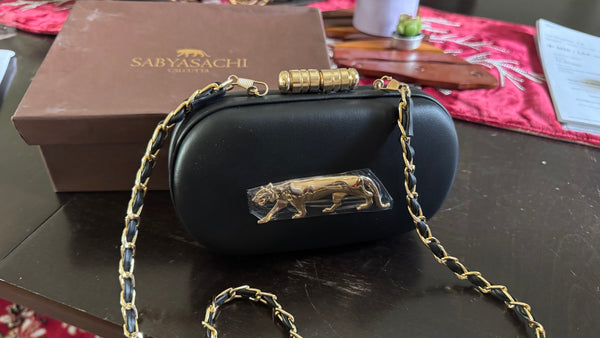 Sabyasachi Inspired Clutch Black