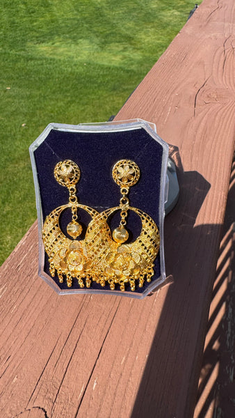 Citigold Gold Plated ChandBali Earrings