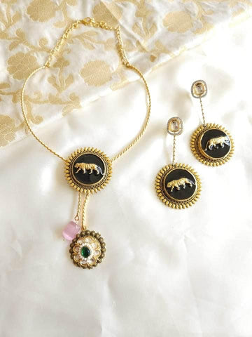 Hasika Sabyasachi inspired contemporary necklace set