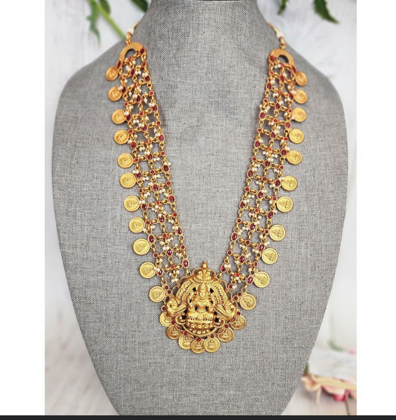 South Indian Guttapusalu Haram Jewelry Set