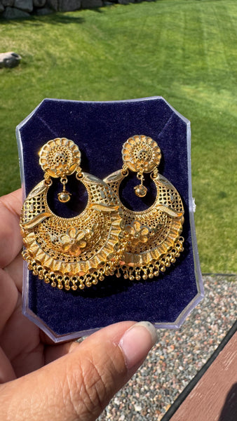 Citigold Gold Plated ChandBaali Earrings
