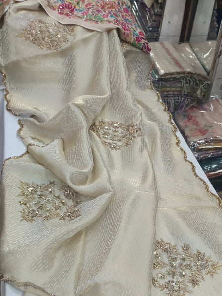 Pure Zardosi Work Tissue