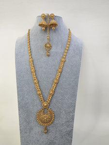 3 Piece Antique Gold Long Necklace