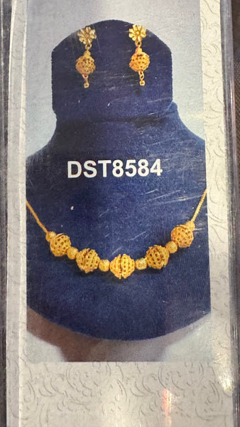 Citigold Goldplated Necklace with Earring Set