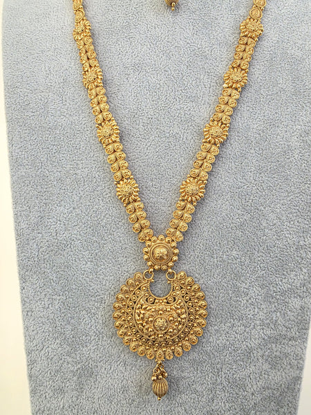 3 Piece Antique Gold Long Necklace