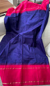 Deep Purple Blue with Pink Border
