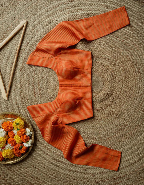 Rust Full Sleeve Blouse