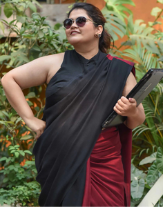COTTON BLACK READYMADE BLOUSE