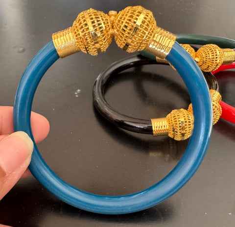 Turquoise Blue Citigold Bangle from Bengal