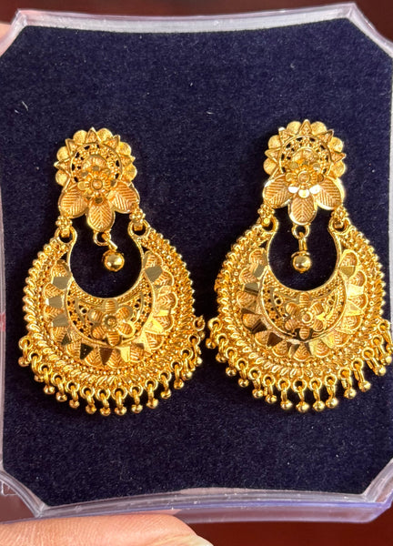 Citigold Gold Plated ChandBali Earrings