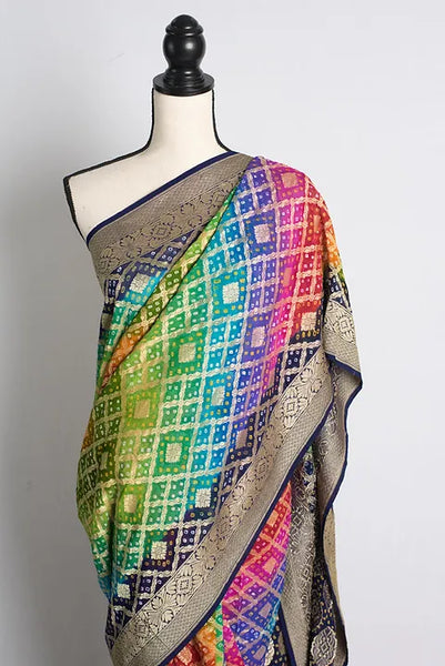 Rangoli Khaddi Chiffon Georgette Rangkat Banarasi Saree