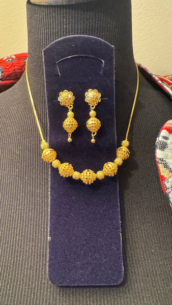 Citigold Goldplated Necklace with Earring Set