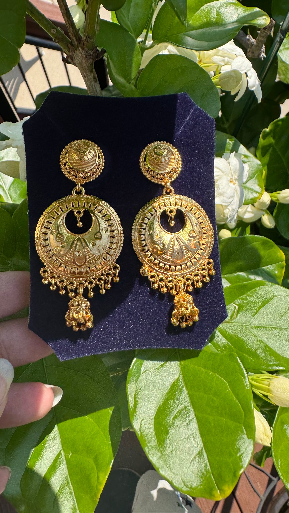 Citigold Gold Plated ChandBali Earrings