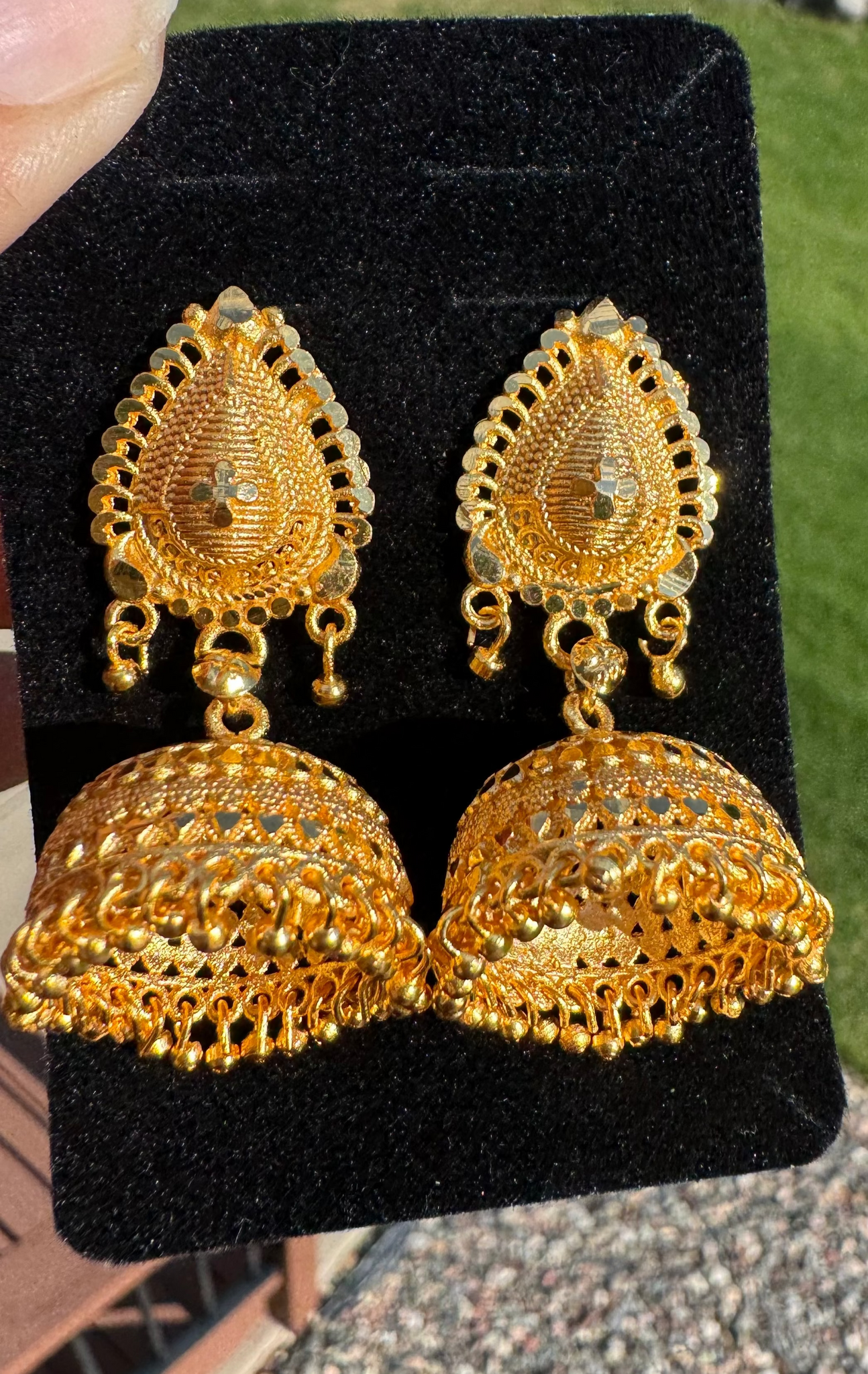 Citigold Goldplated Jhumka Earrings