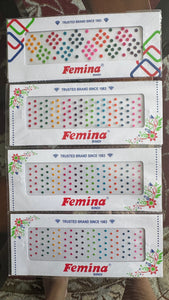 4 pack Bindi/Teep, Multicolored
