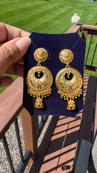 Citigold Gold Plated ChandBali Earrings