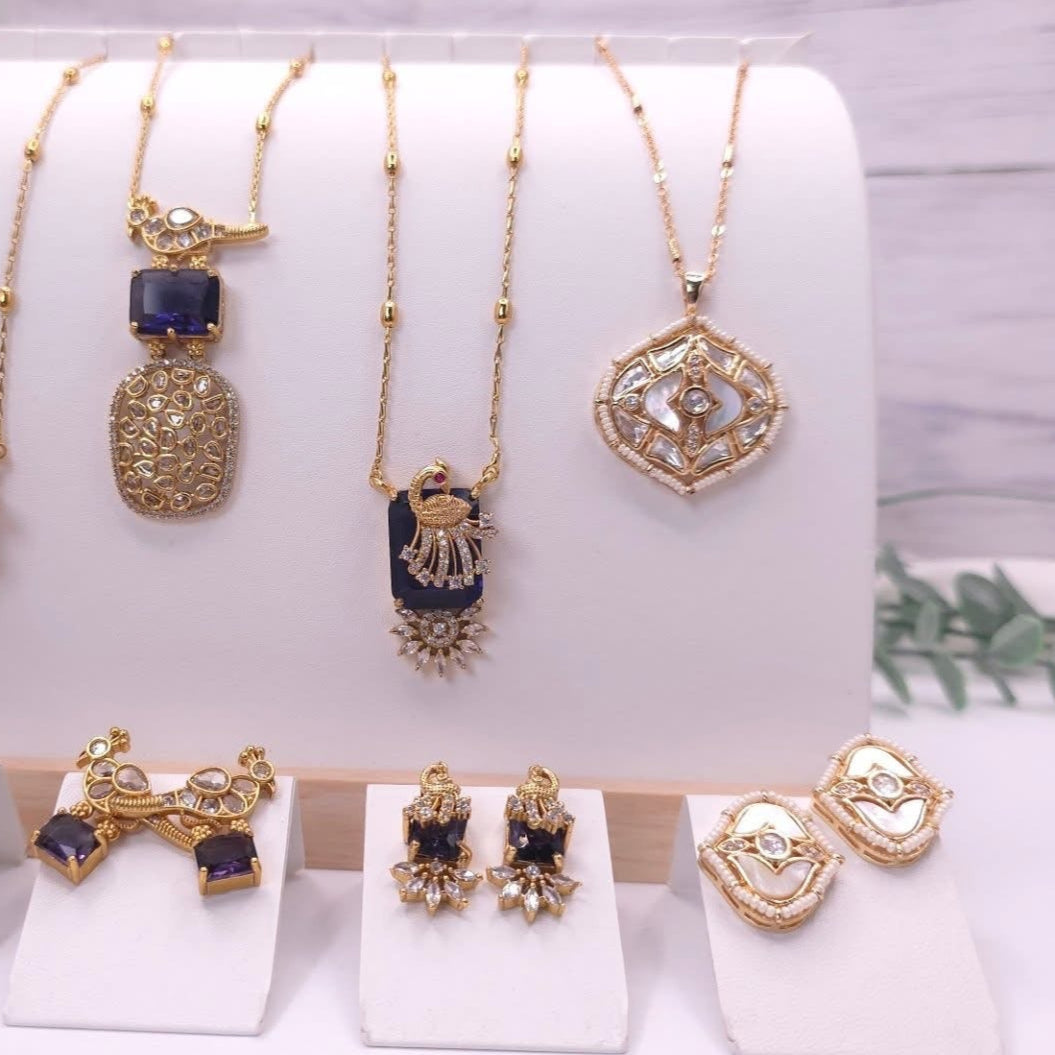 Chandra Polki necklace set
