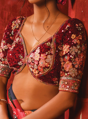 Beige Gold Georgette Saree With Georgette Blouse
